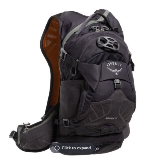 Osprey Women\'s Raven 14 L Hydration Pack 85 oz. Reservoir Backpack Dark Grey NWT main image 5